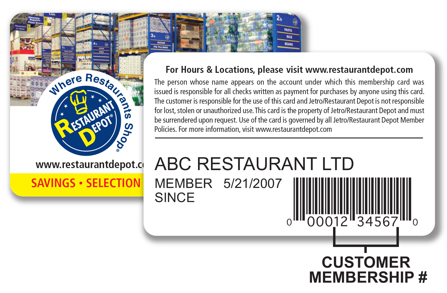 Restaurant Depot Create New Online Customer Account